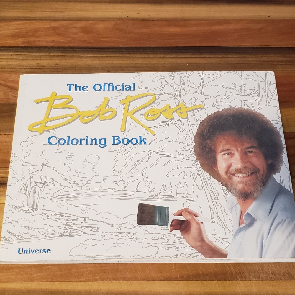 🦋Official Bob Ross Adult Coloring Book🦋